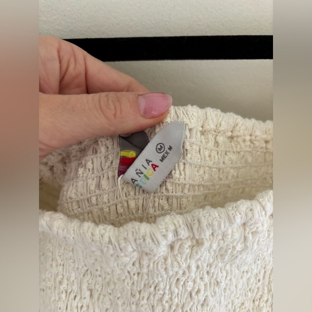 Compania Fantastica White 100% Cotton Romper NWT - Picture 6 of 9